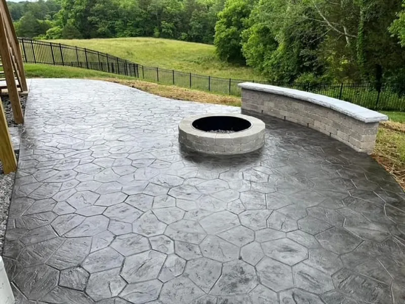 Stamped Concrete Patio by Paramount Concrete & Hardscapes, Knoxville TN
