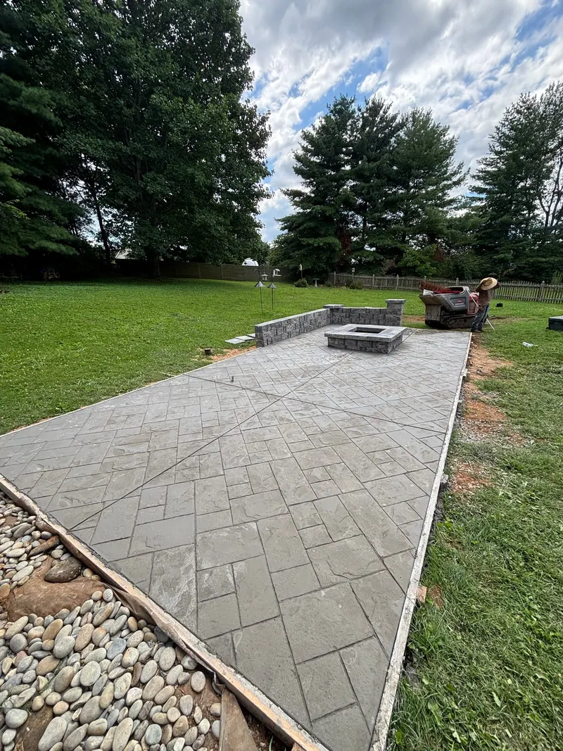 Stamped Concrete Patio by Paramount Concrete & Hardscapes, Knoxville TN